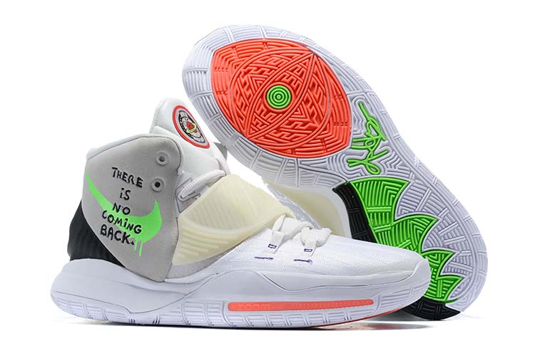 Women 2020 Nike Kyrie 6 White Grey Green Shoes